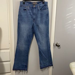 Point sur denim jeans